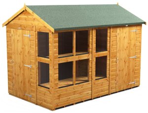 Power 10x6 Apex Combined Potting Shed with 4ft Storage Section